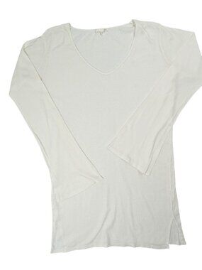 Skin Long Sleeve Top in White